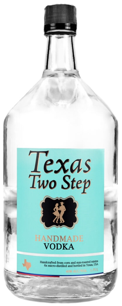Texas Two Step Vodka — 1.75L handmade vodka bottle